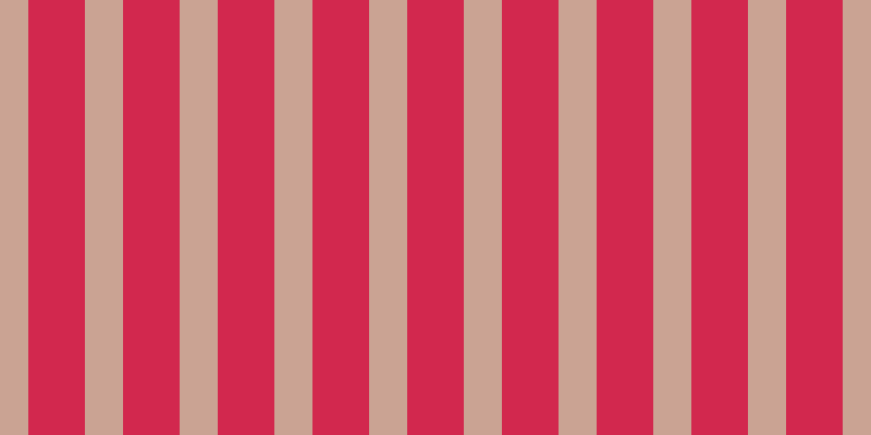 #d2284e, #caa393 vertical lines, thirty-five pixels wide, fifty-two pixels apart