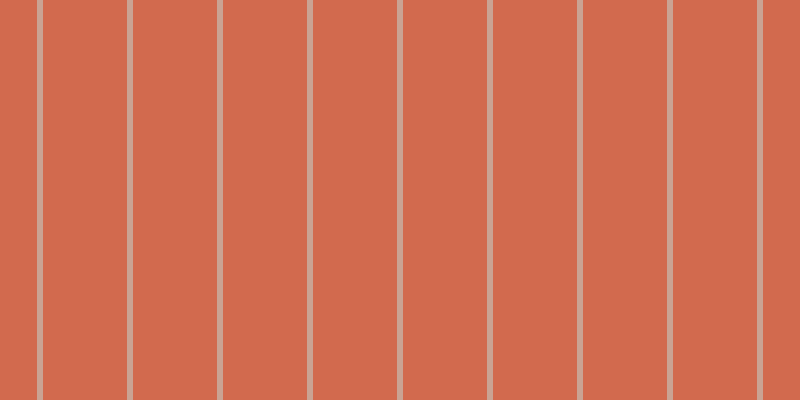 #d26a4e, #caa393 vertical lines, six pixels wide, eighty-four pixels apart