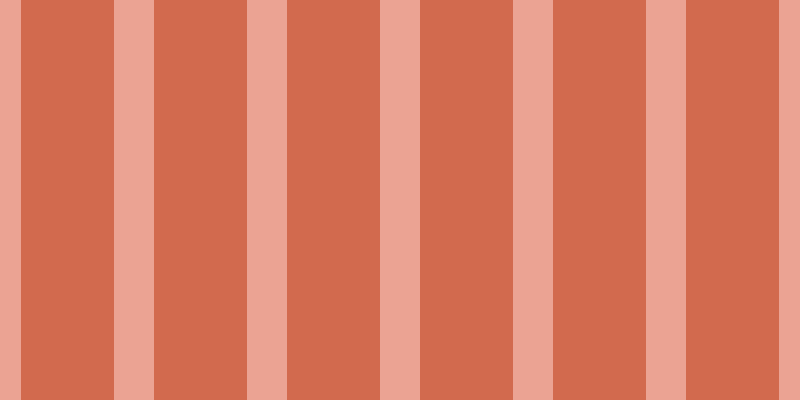 #d26a4e, #eba393 vertical lines, forty pixels wide, ninety-three pixels apart