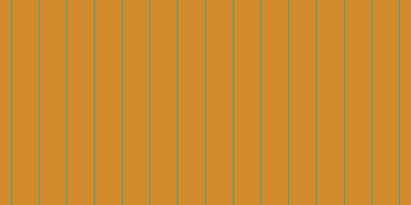#d28b2d, #46a393 vertical lines, two pixels wide, fifty-two pixels apart