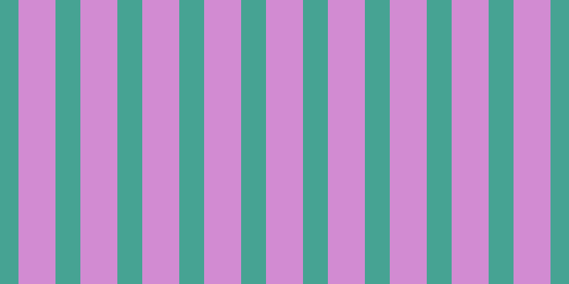 #d28bd2, #46a393 vertical lines, thirty-five pixels wide, fifty-two pixels apart