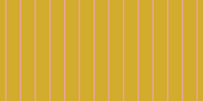 #d2ac2d, #eba393 vertical lines, six pixels wide, fifty-two pixels apart