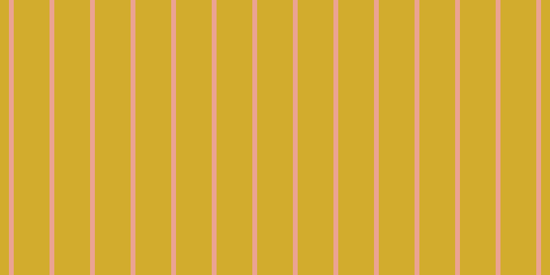 #d2ac2d, #eba393 vertical lines, seven pixels wide, fifty-two pixels apart
