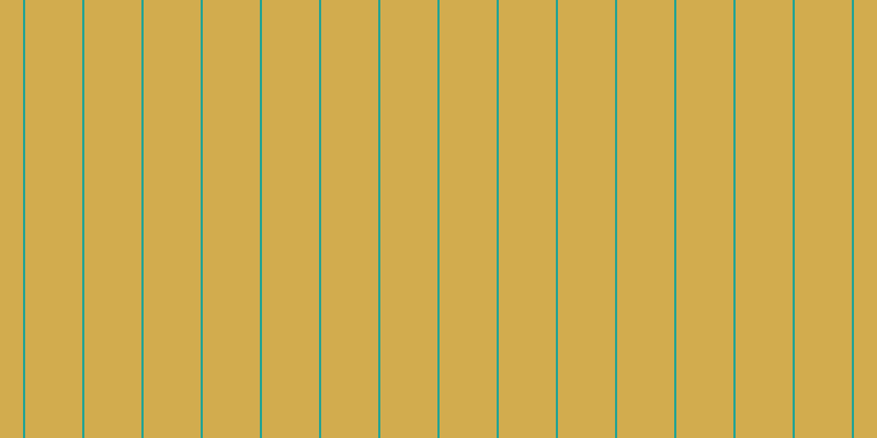 #d2ac4e, #25a393 vertical lines, two pixels wide, fifty-two pixels apart