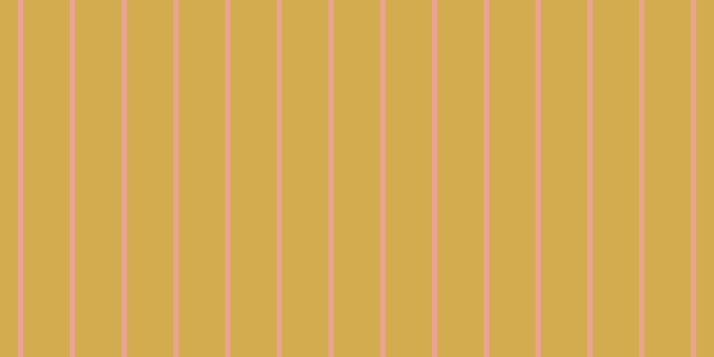 #d2ac4e, #eba393 vertical lines, six pixels wide, fifty-two pixels apart