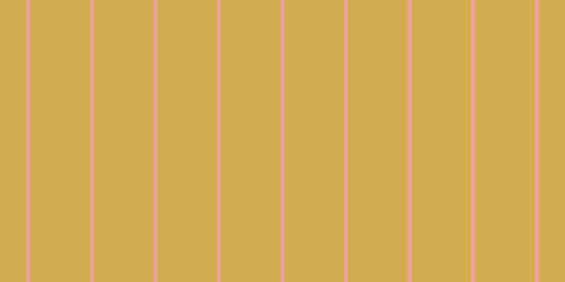 #d2ac4e, #eba393 vertical lines, six pixels wide, eighty-four pixels apart
