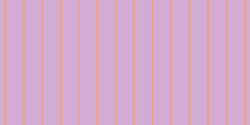 #d2acd2, #eba393 vertical lines, seven pixels wide, fifty-two pixels apart