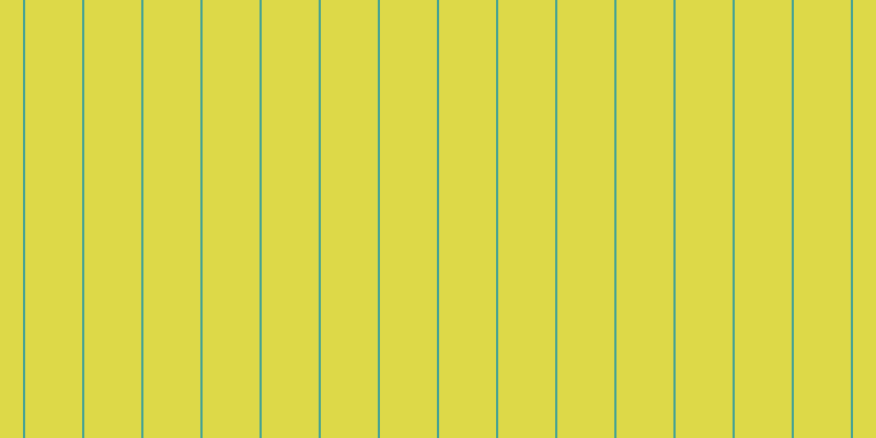 #d2cd0c (75%), #46a393 vertical lines, two pixels wide, fifty-two pixels apart