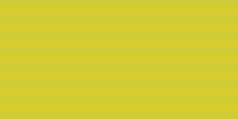 #d2cd2d, #99d393 horizontal lines, two pixels wide, fifty-two pixels apart