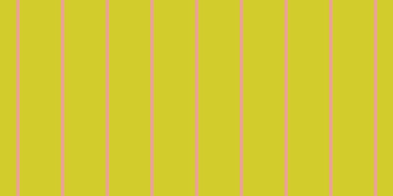 #d2cd2d, #eba393 vertical lines, seven pixels wide, eighty-four pixels apart