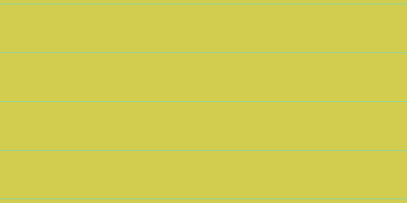#d2cd4e, #99d393 horizontal lines, two pixels wide, ninety-four pixels apart