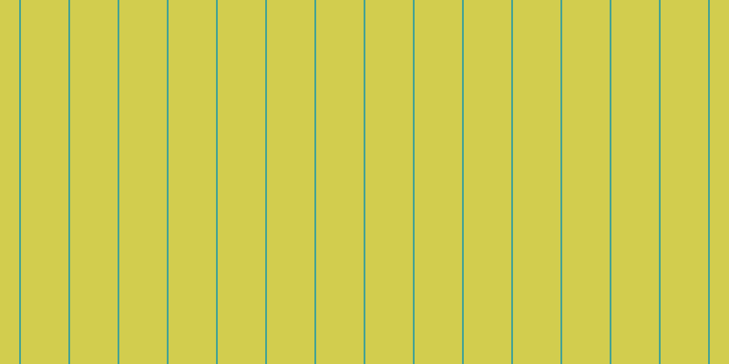 #d2cd4e, #46a393 vertical lines, two pixels wide, fifty-two pixels apart