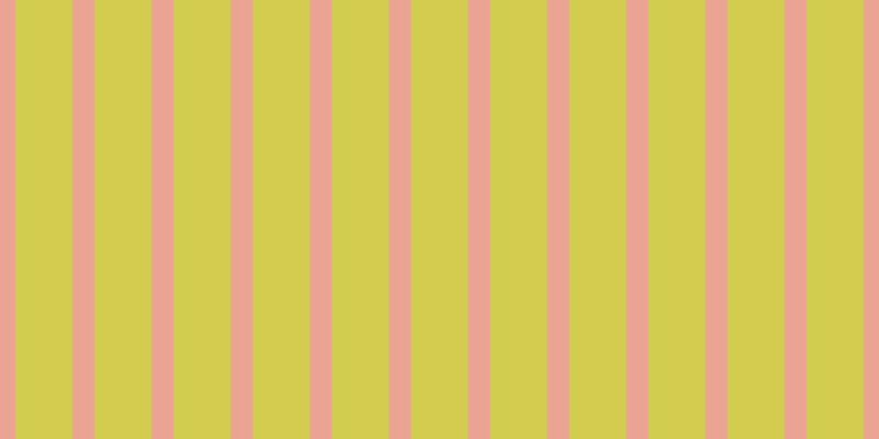 #d2cd4e, #eba393 vertical lines, twenty pixels wide, fifty-two pixels apart