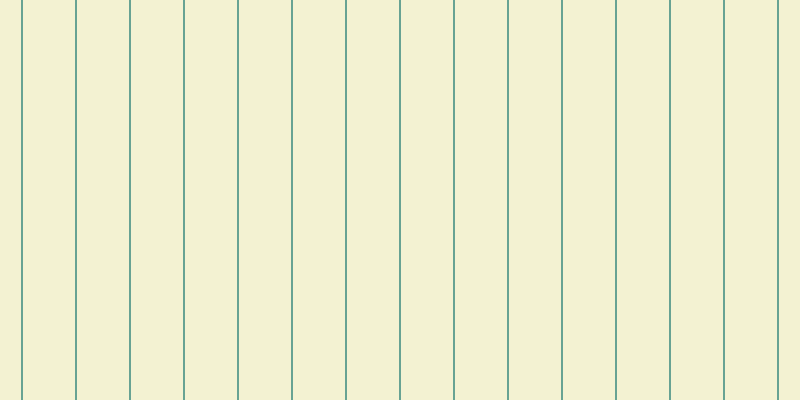 #d2cd4e (25%), #67a393 vertical lines, two pixels wide, fifty-two pixels apart