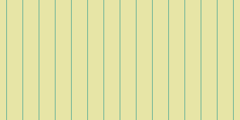 #d2cd4e (50%), #46a393 vertical lines, two pixels wide, fifty-two pixels apart