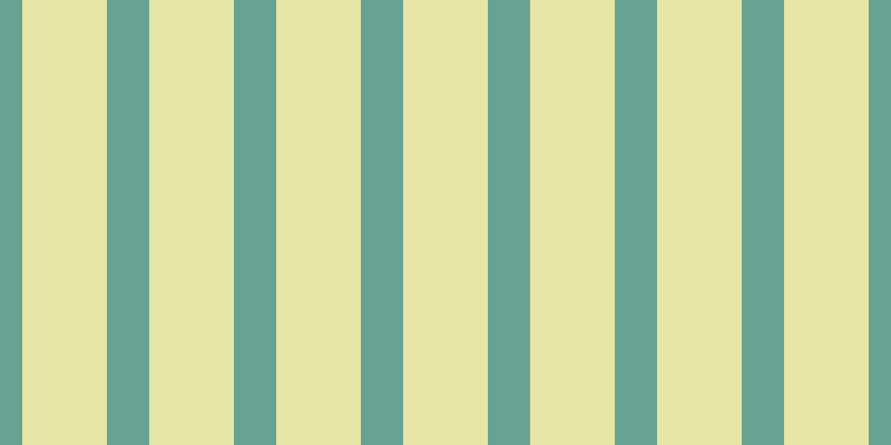 #d2cd4e (50%), #67a393 vertical lines, thirty-eight pixels wide, seventy-six pixels apart