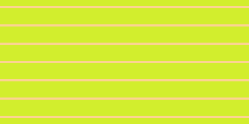 #d2ee2d, #fcd393 horizontal lines, seven pixels wide, fifty-two pixels apart