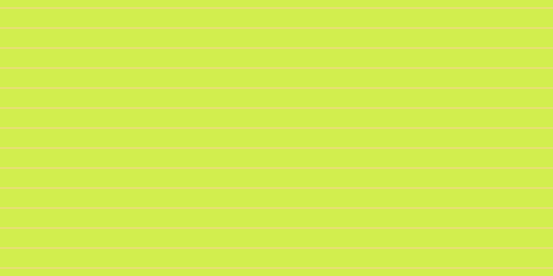 #d2ee4e, #fcd393 horizontal lines, two pixels wide, twenty-seven pixels apart