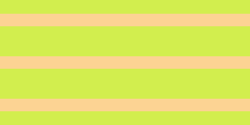#d2ee4e, #fcd393 horizontal lines, forty pixels wide, ninety-six pixels apart
