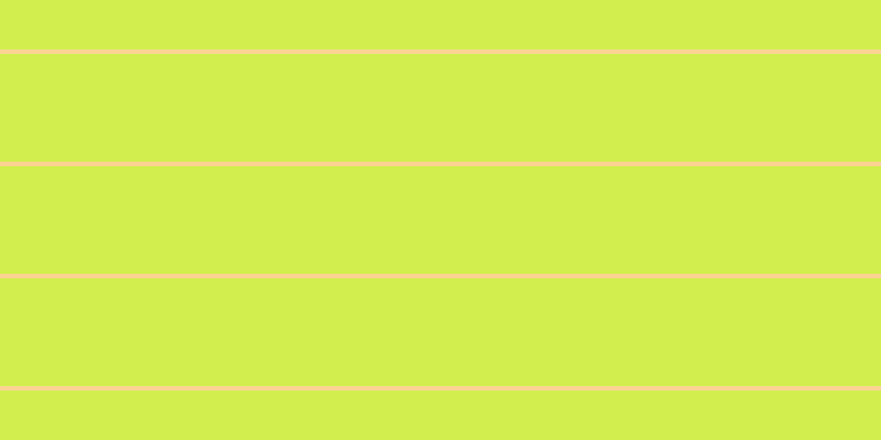 #d2ee4e, #fcd393 horizontal lines, four pixels wide, ninety-eight pixels apart