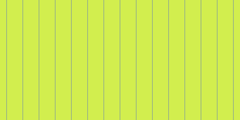 #d2ee4e, #88a393 vertical lines, two pixels wide, fifty-two pixels apart