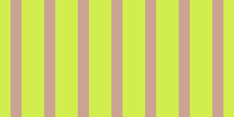 #d2ee4e, #caa393 vertical lines, thirty-eight pixels wide, seventy-seven pixels apart