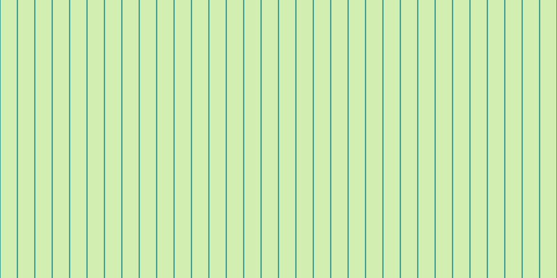 #d2eeb1, #46a393 vertical lines, two pixels wide, twenty-three pixels apart