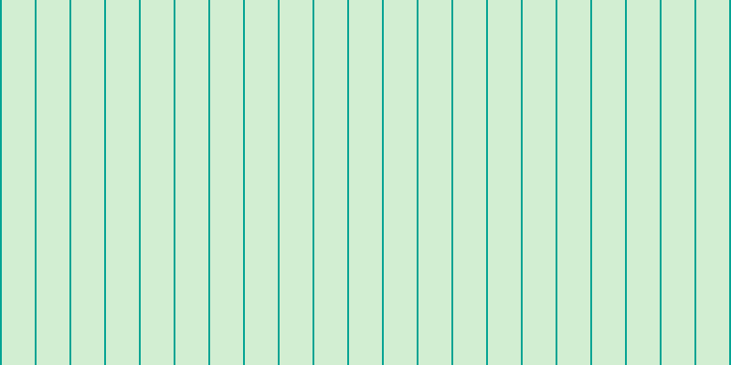 #d2eed2, #04a393 vertical lines, two pixels wide, thirty-six pixels apart