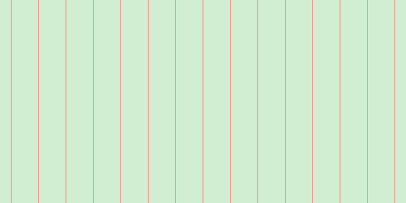 #d2eed2, #eba393 vertical lines, two pixels wide, fifty-two pixels apart