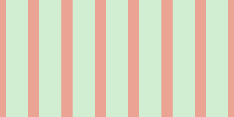 #d2eed2, #eba393 vertical lines, thirty-eight pixels wide, seventy-six pixels apart