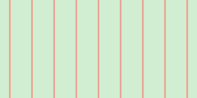 #d2eed2, #eba393 vertical lines, seven pixels wide, eighty-three pixels apart