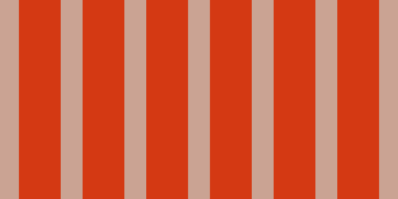 #d43913, #caa393 vertical lines, forty-four pixels wide, eighty-four pixels apart