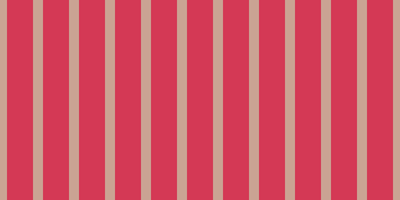 #d43955, #caa393 vertical lines, twenty pixels wide, fifty-two pixels apart