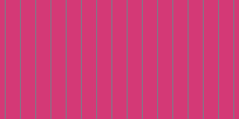 #d43976, #46a393 vertical lines, two pixels wide, forty-nine pixels apart
