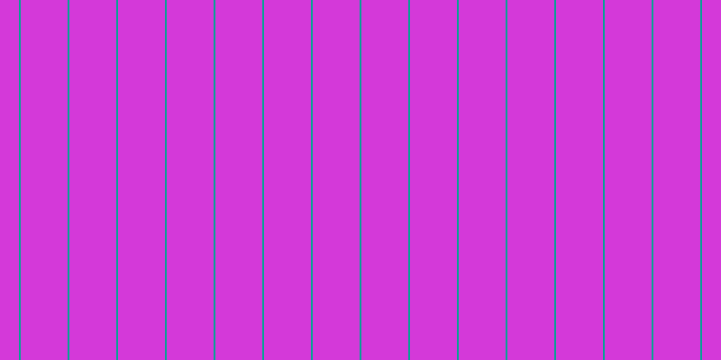 #d439d9, #04a393 vertical lines, two pixels wide, fifty-two pixels apart