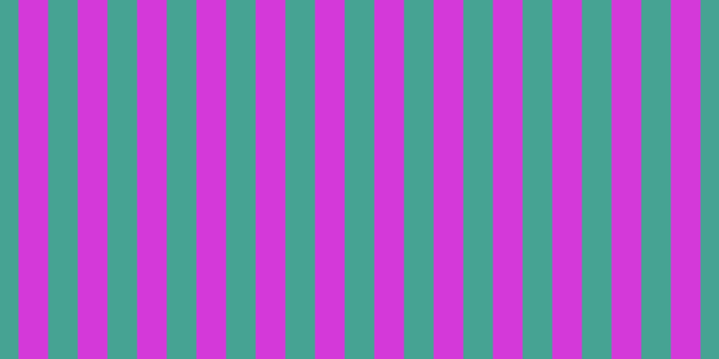 #d439d9, #46a393 vertical lines, thirty-three pixels wide, thirty-three pixels apart