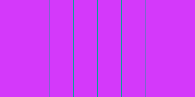#d439fa, #04a393 vertical lines, two pixels wide, ninety-seven pixels apart