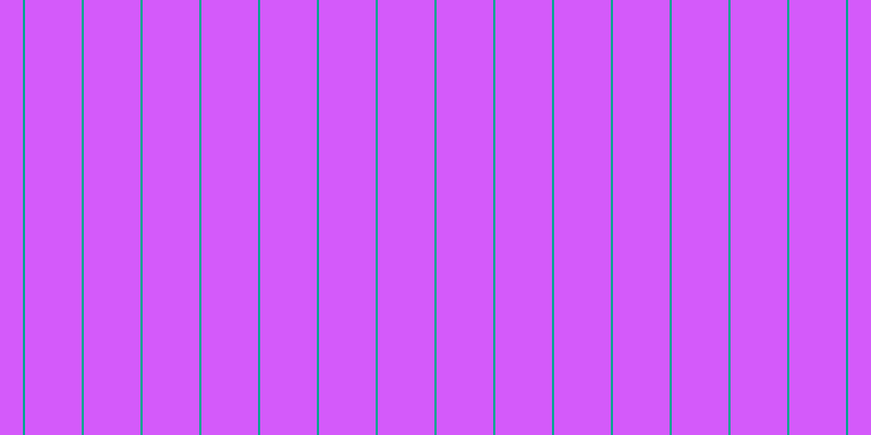 #d45afa, #04a393 vertical lines, two pixels wide, fifty-two pixels apart