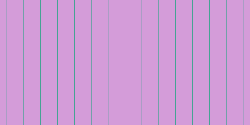 #d49cd9, #46a393 vertical lines, two pixels wide, fifty-two pixels apart