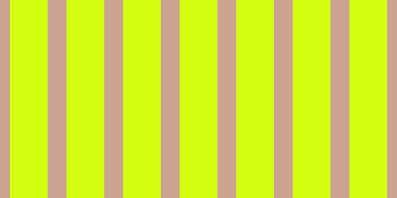 #d4ff13, #caa393 vertical lines, thirty-eight pixels wide, seventy-six pixels apart