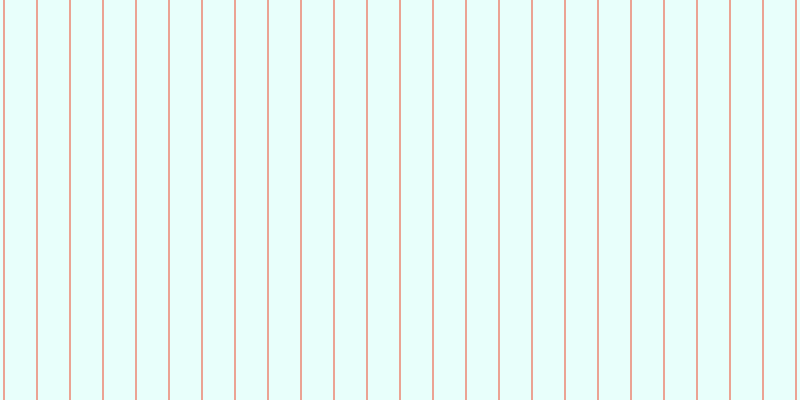 #d4fffa (50%), #eba393 vertical lines, two pixels wide, thirty-one pixels apart