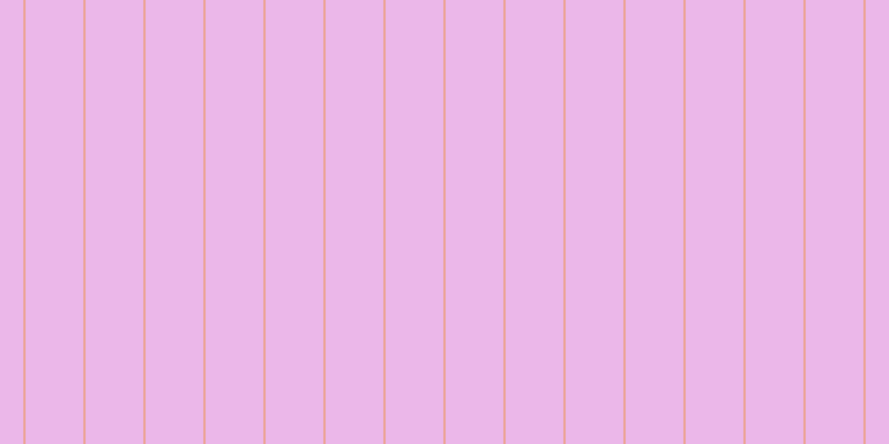 Orchid (50%), #eba393 vertical lines, two pixels wide, fifty-two pixels apart