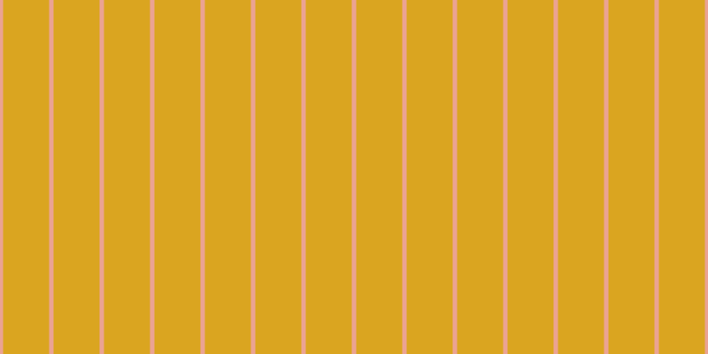 Goldenrod, #eba393 vertical lines, five pixels wide, fifty-two pixels apart