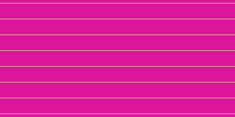 #dc169a, #dbd393 horizontal lines, two pixels wide, fifty-two pixels apart