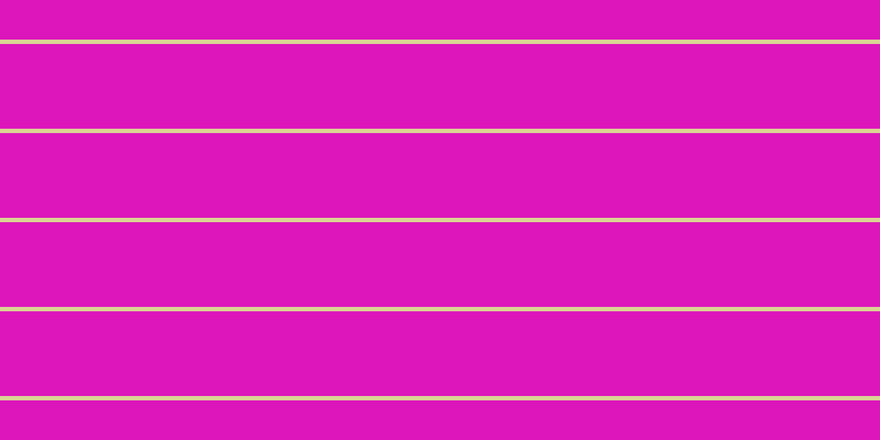 #dc16bb, #dbd393 horizontal lines, four pixels wide, seventy-seven pixels apart