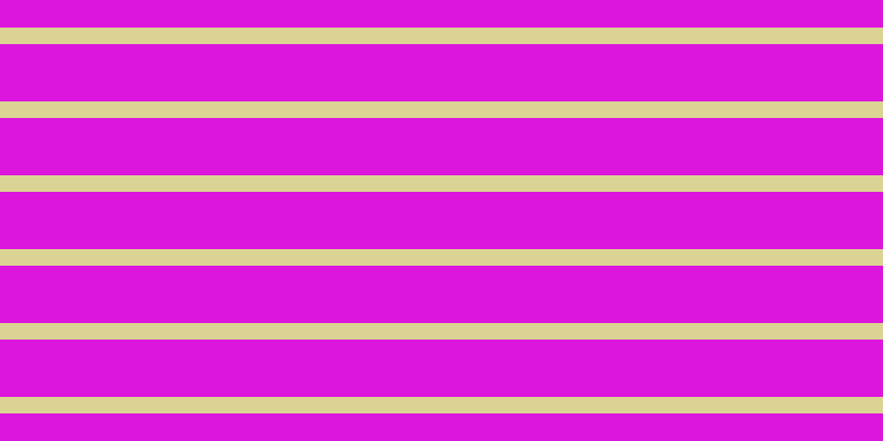#dc16dc, #dbd393 horizontal lines, fifteen pixels wide, fifty-two pixels apart