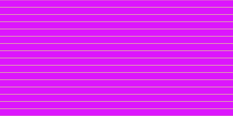#dc16fd, #dbd393 horizontal lines, two pixels wide, twenty-three pixels apart