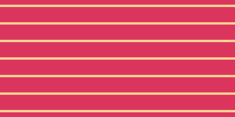 #dc355d, #fcd393 horizontal lines, eight pixels wide, fifty-two pixels apart