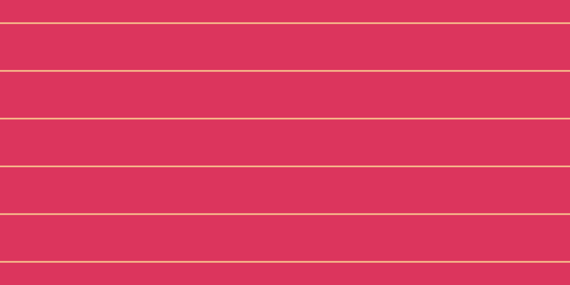 #dc355d, #fcd393 horizontal lines, two pixels wide, sixty-five pixels apart