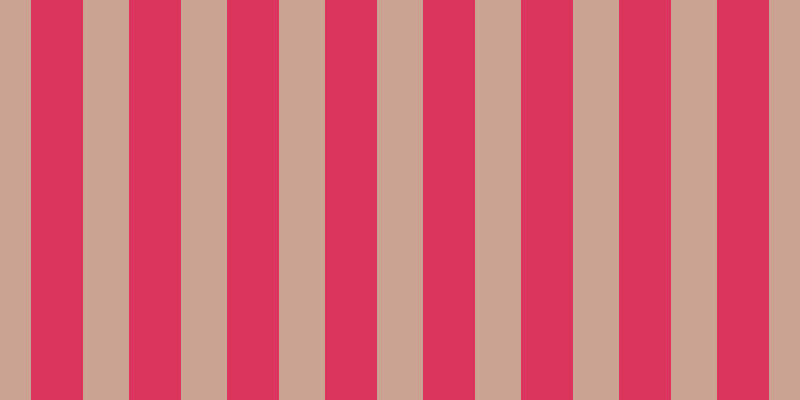 #dc355d, #caa393 vertical lines, forty-six pixels wide, fifty-two pixels apart